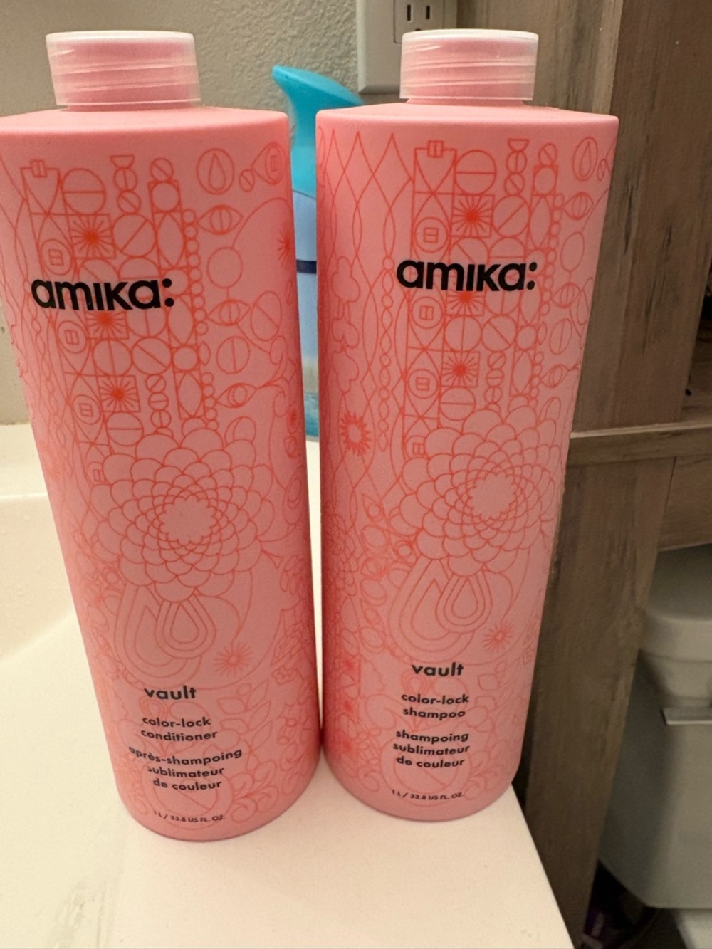 amika Pink Vault Color-Lock Shampoo & Conditioner Duo